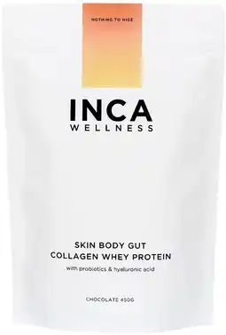 healthylife Inca Organics Skin Body Gut Collagen Whey Protein Chocolate offer