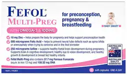 healthylife Fefol Multi-Preg with Omega-3 & Iodine 60 Capsules offer