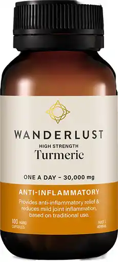 healthylife Wanderlust High Strength Turmeric 100 Capsules offer