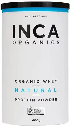 healthylife Inca Organics Organic Whey Protein Powder Natural offer