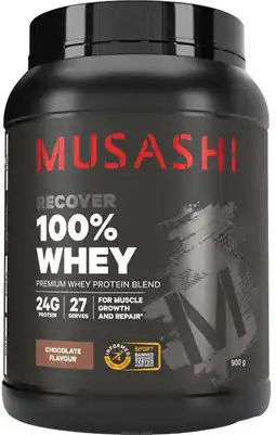 healthylife Musashi 100% Whey Protein Powder Chocolate offer
