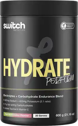 healthylife Switch Perform Hasta Hydrate & Carbs Kiwi Watermelon offer