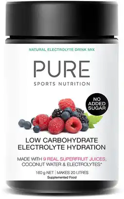 healthylife Pure Sports Nutrition Low Carb Electrolyte Hydration Powder Superfruits offer