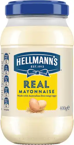IGA Hellmann’s Mayonnaise Jar Selected Varieties offer