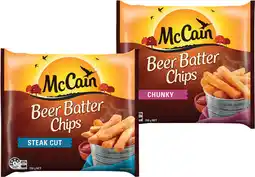 IGA McCain Beer Batter Chips or Wedges 750g Selected Varieties offer