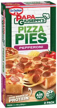 IGA Dr. Oetker Papa Giuseppi’s Pizza Pies Selected Varieties offer