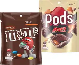 IGA M&M’s 120‑180g, Pods 160g or Maltesers 140g Share Pack offer