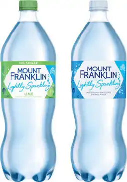 IGA Mount Franklin Lightly Sparkling Water Selected Varieties offer