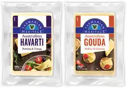 IGA Tasmanian Heritage Cheese Selected Varieties offer