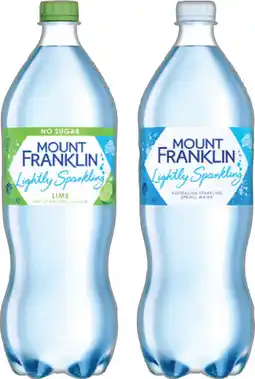 IGA Mount Franklin Lightly Sparkling Water Selected Varieties offer