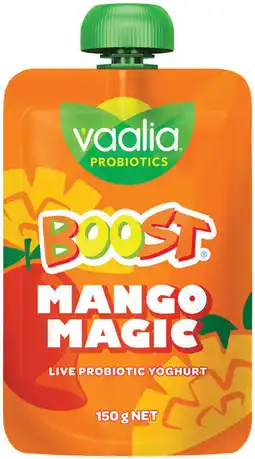 IGA Vaalia Boost Probiotic Yoghurt Selected Varieties offer