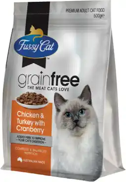 IGA Fussy Cat Grain Free Dry Cat Food Selected Varieties offer