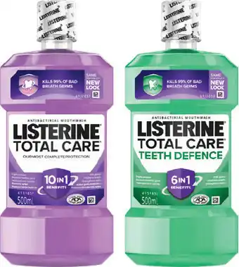 IGA Listerine Total Care Mouthwash Selected Varieties offer