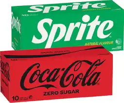 IGA Coca-Cola, Sprite or Mount Franklin Lightly Sparkling Water 10x375mL Selected Varieties offer