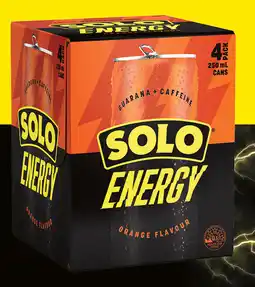 IGA NEW Solo Energy Drink Orange offer