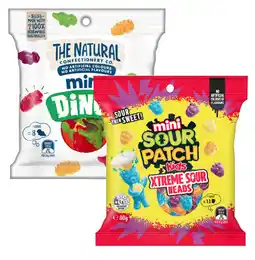 IGA Sour Patch Kids Extreme Sour Heads or The Natural Confectionery Co Mini 80g offer
