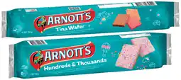 IGA Arnott’s Tina Wafer 200g, Hundreds & Thousands Biscuits 200g or Iced Tic Toc Biscuits 250g offer