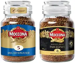 IGA Moccona Freeze Dried Indulgence or Decaffeinated Coffee 100g offer