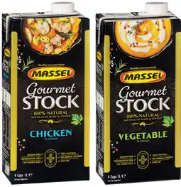 IGA Massel Gourmet Liquid Stock 1 Litre or Continental Stock Powder 120-130g Selected Varieties offer