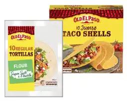 IGA Old El Paso Tortillas or Jumbo Taco Shells 10 Pack offer