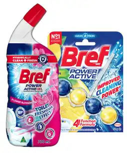 IGA Bref Power Active Cleaning Gel 600‑700mL or Rim Blocker Cleaner 50g Selected Varieties offer