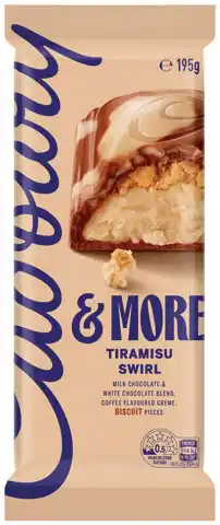 IGA Cadbury & More Chocolate Block Selected Varieties offer