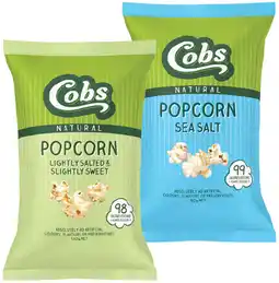 IGA Cobs Natural Popcorn Selected Varieties offer