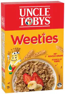 IGA Uncle Tobys Weeties 510g or Nestlé Trix Cereal 310g offer