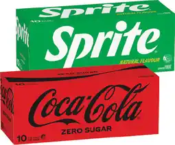 IGA Coca‑Cola, Sprite or Mount Franklin Lightly Sparkling Water 10x375mL Selected Varieties offer