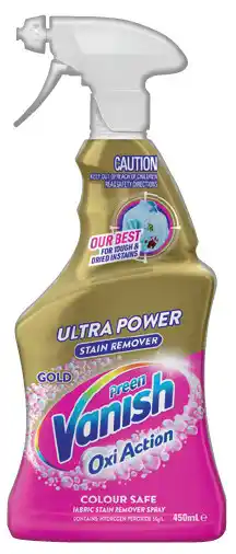 IGA Vanish Preen Oxi Action Stain Remover Spray Selected Varieties offer