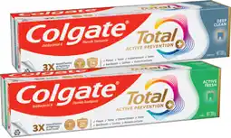 IGA Colgate Total Premium Toothpaste Selected Varieties offer