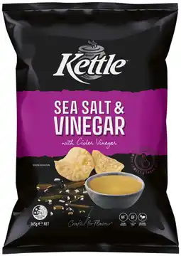 IGA Kettle Potato Chips 135‑165g Selected Varieties offer