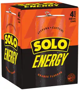 IGA NEW Solo Energy Orange Drink offer