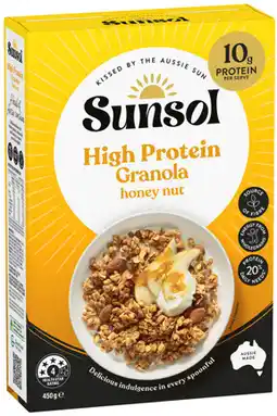 IGA Sunsol High Protein Granola Selected Varieties offer