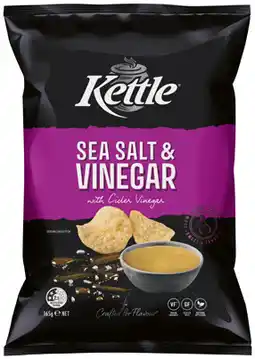 IGA Kettle Potato Chips 150‑165g Selected Varieties offer
