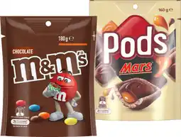 IGA M&M’s 120‑180g, Pods 160g or Maltesers 120‑140g Share Pack Selected Varieties offer