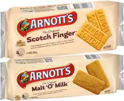 IGA Arnott’s Sweet Biscuits, Scotch Finger or Tiny Teddy Bear 250g Selected Varieties offer
