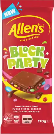 IGA NEW Allens Party Mix Chocolate Block offer