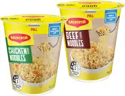 IGA Maggi Cup Noodles 58‑65g Selected Varieties offer
