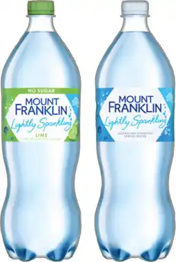 IGA Mount Franklin Lightly Sparkling Water Selected Varieties offer