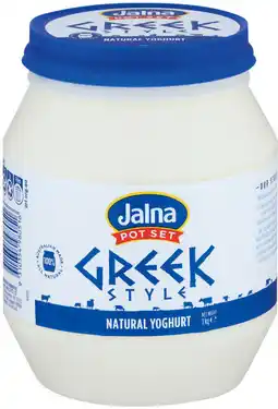 IGA Jalna Natural Greek Yoghurt offer