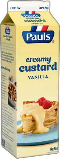 IGA Pauls Vanilla Custard offer