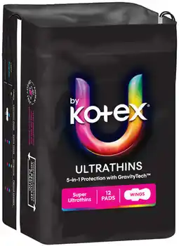 IGA U By Kotex Pads Selected Varieties offer