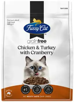IGA Fussy Cat Grain Free Dry Cat Food Selected Varieties offer