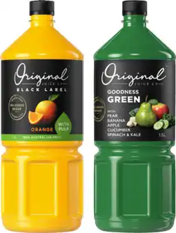 IGA Original Juice Co Black Label Juice Selected Varieties offer