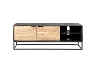 LivingStyles Luca Metal & Timber 2 Door TV Unit, 125cm offer