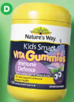 Woolworths Nature's Way Kids Smart Vita Gummies Immune Defence Pk 120 offer