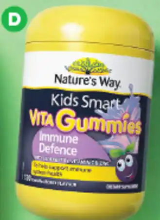 Nature's Way Kids Smart Vita Gummies Immune Defence Pk 120