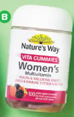 Woolworths Nature's Way Adult Vita Gummies Women's Multivitamin Pk 100 offer