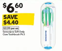 Woolworths Sensodyne Soft Daily Care Toothbrush offer